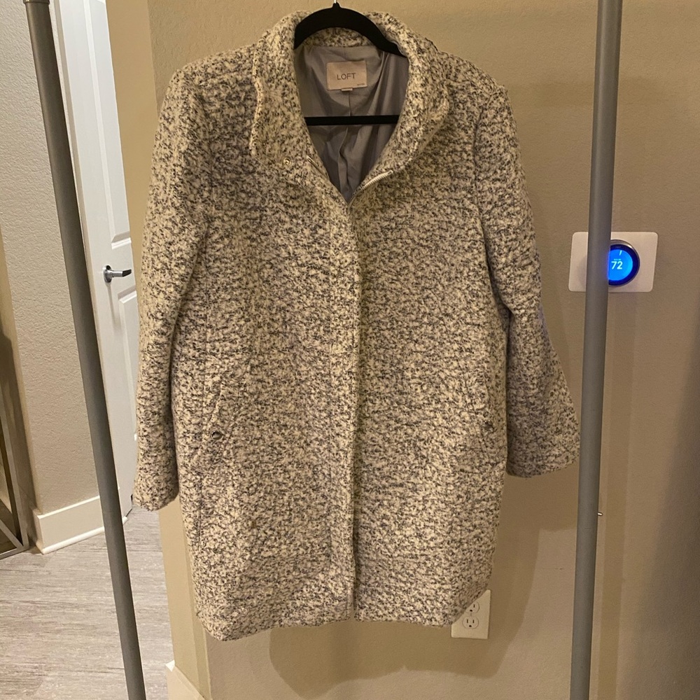 Grey trench coat